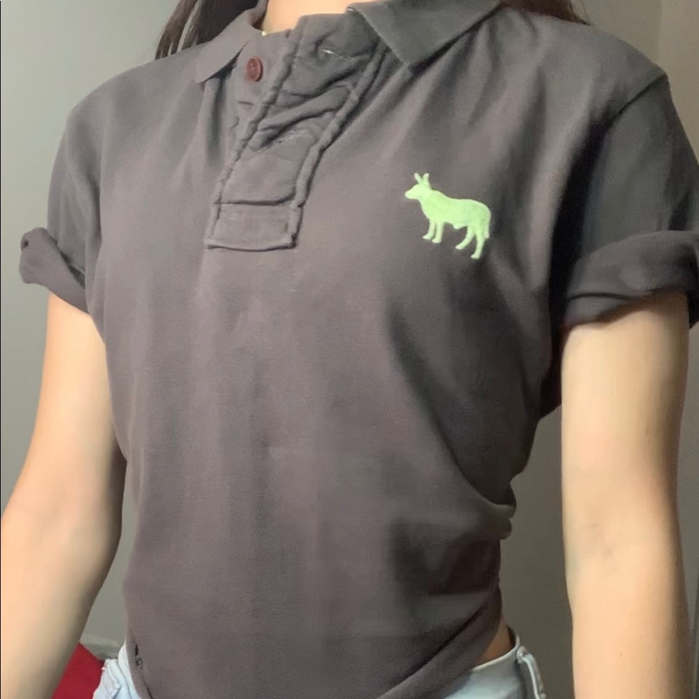 Button down Crop Top